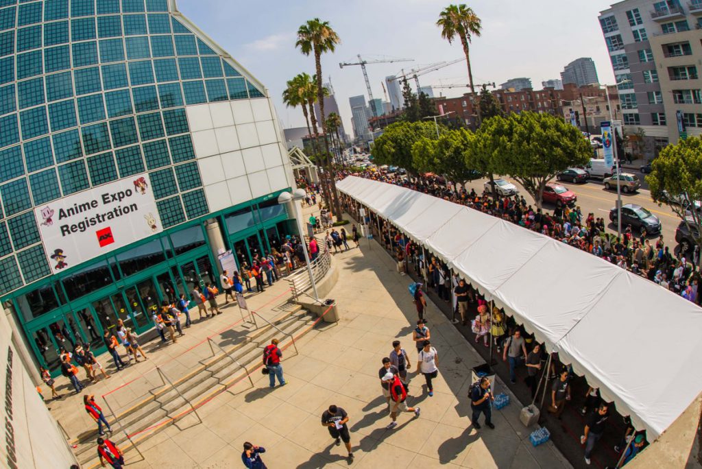 Anime Expo初日の入り口